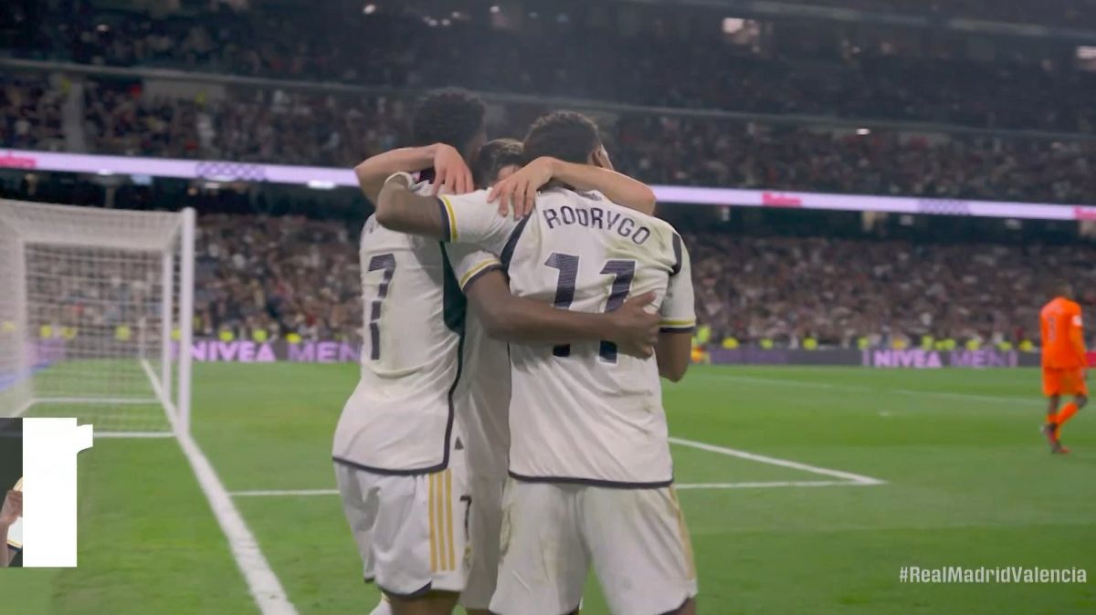 گل چهارم رئال مادرید به والنسیا (رودریگو)