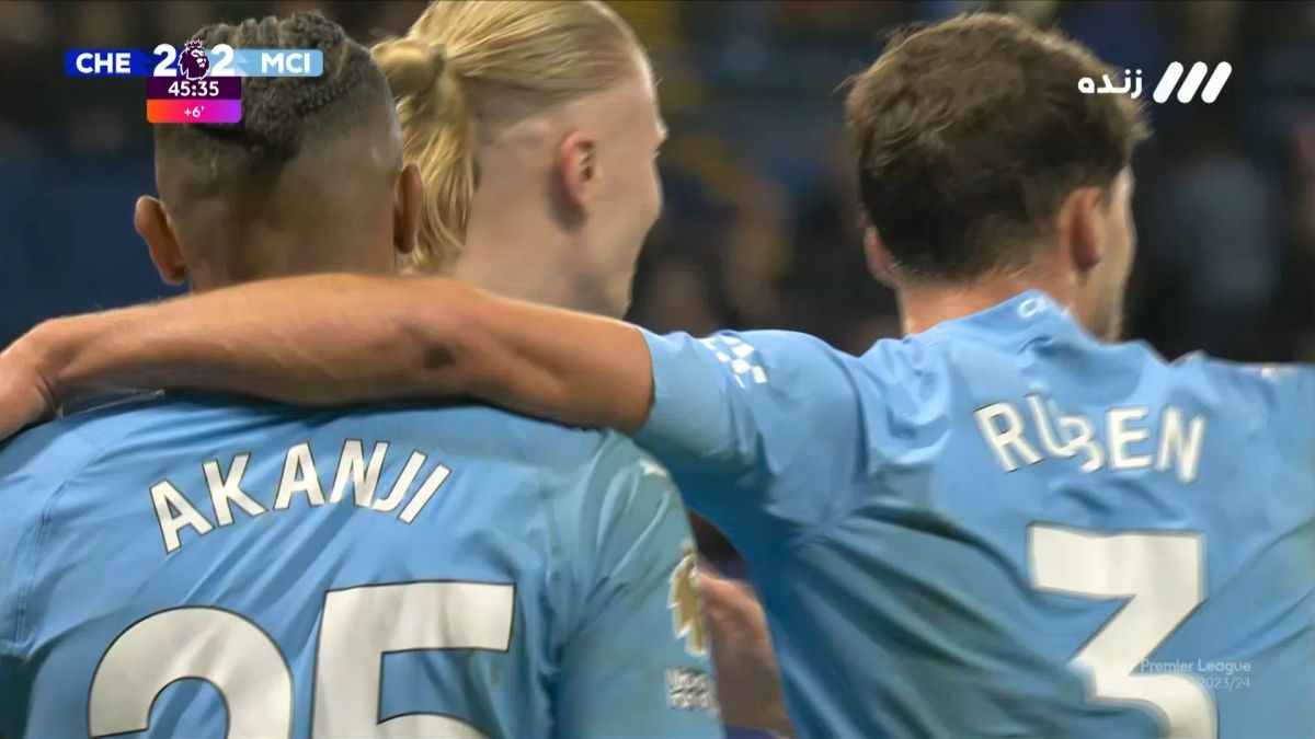 گل دوم منچسترسیتی به چلسی (آکانجی)