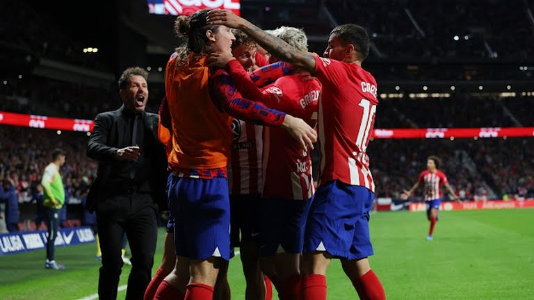 گل سوم اتلتیکو مادرید به ویارئال (لینو)