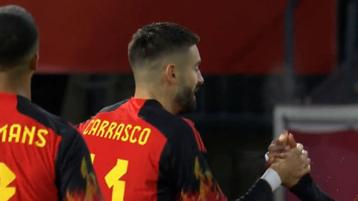 گل اول بلژیک به صربستان (کاراسکو)