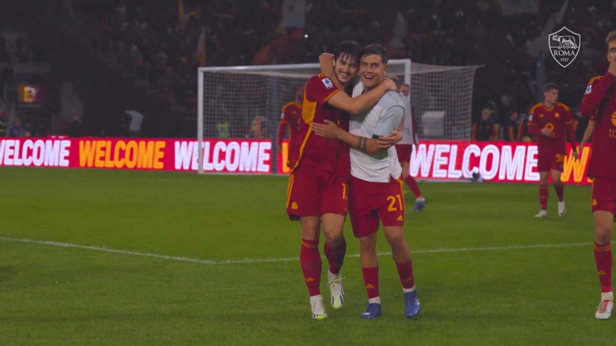 سردار در آغوش دیبالا/ اولین گل سردار آزمون برای رم از زاویه ای جدید