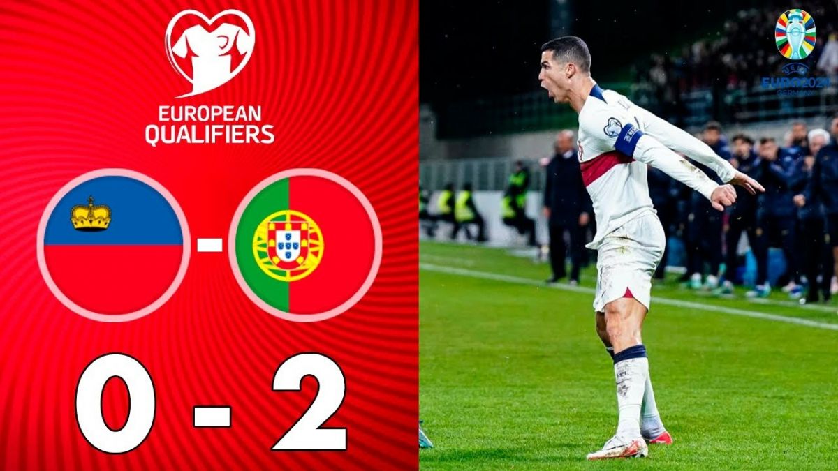 خلاصه بازی لیختن اشتاین 0-2 پرتغال (گلزنی رونالدو)