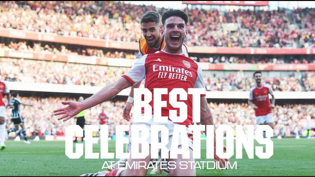 شادی های گل جالب و برتر بازیکنان آرسنال در ورزشگاه امارات