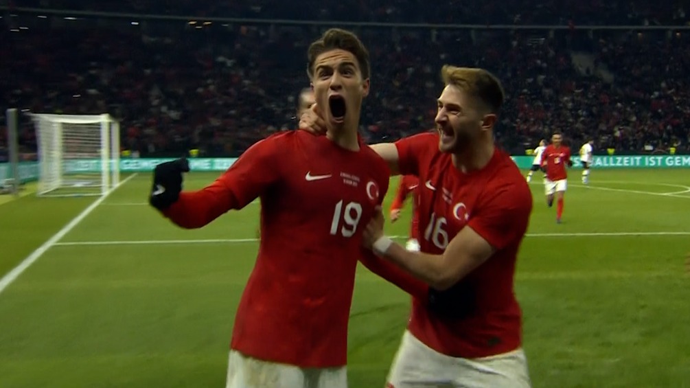 گل دوم ترکیه به آلمان (کنان ییلدیز)