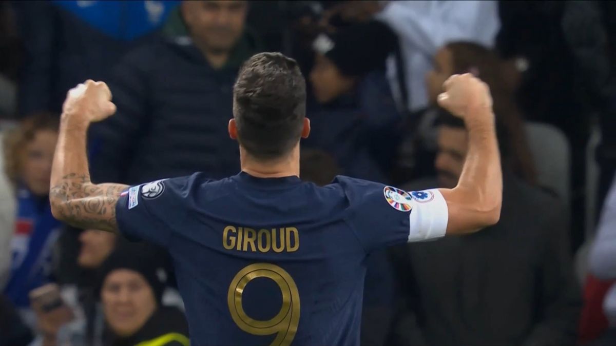 گل سیزدهم فرانسه به جبل الطارق (اولیویه ژیرو)