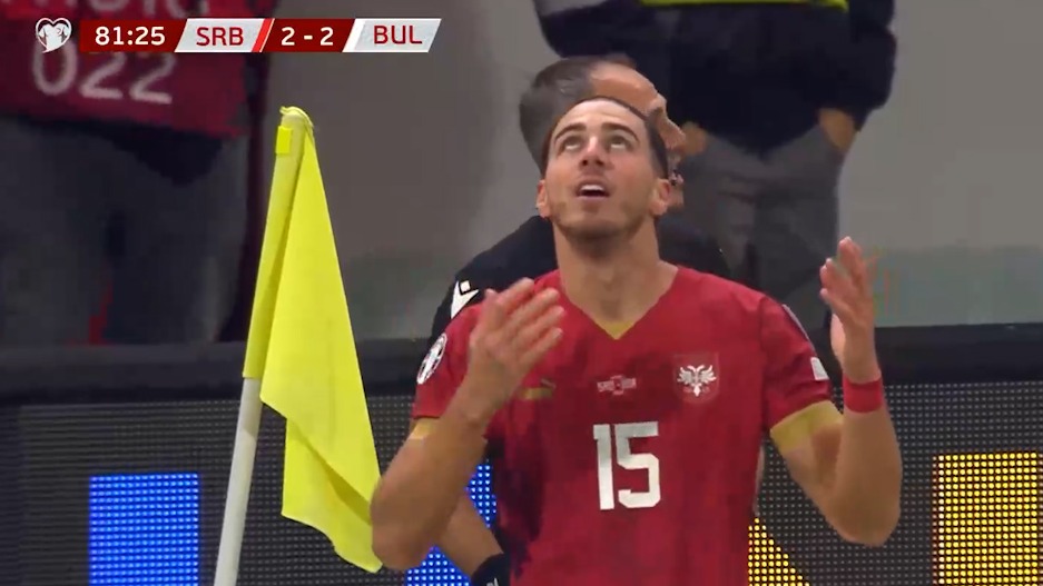 گل دوم صربستان به بلغارستان (سردان بابیچ)