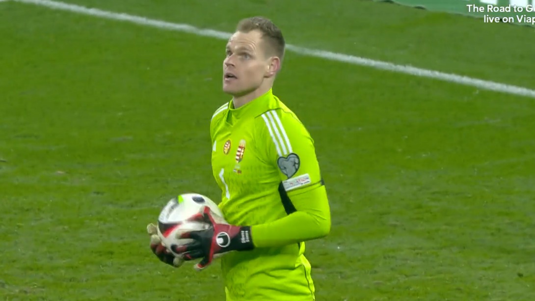 4 واکنش دیدنی و متوالی سنگربان مجارستان مقابل ضربات بازیکنان مونته نگرو