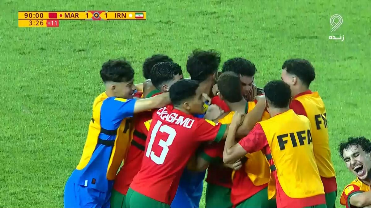 گل اول نوجوانان مراکش به نوجوانان ایران (نسیم)