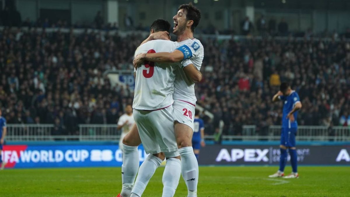 گل دوم ایران به ازبکستان (مهدی طارمی)