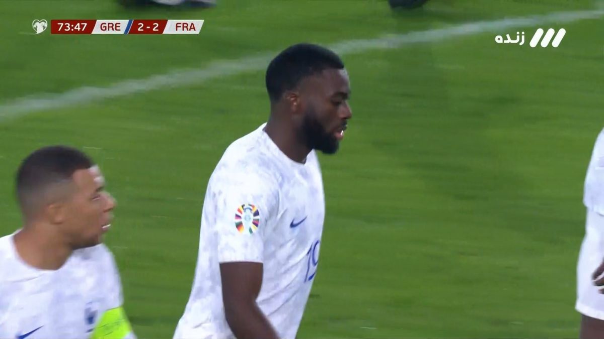 گل دوم فرانسه به یونان (شوت تماشایی فوفانا)