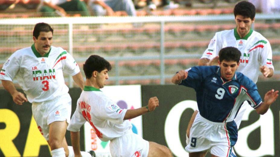 نوستالژی/ بازی خاطره انگیز کویت 1-1 ایران (مقدماتی جام جهانی 98) / گل نجات بخش کریم باقری