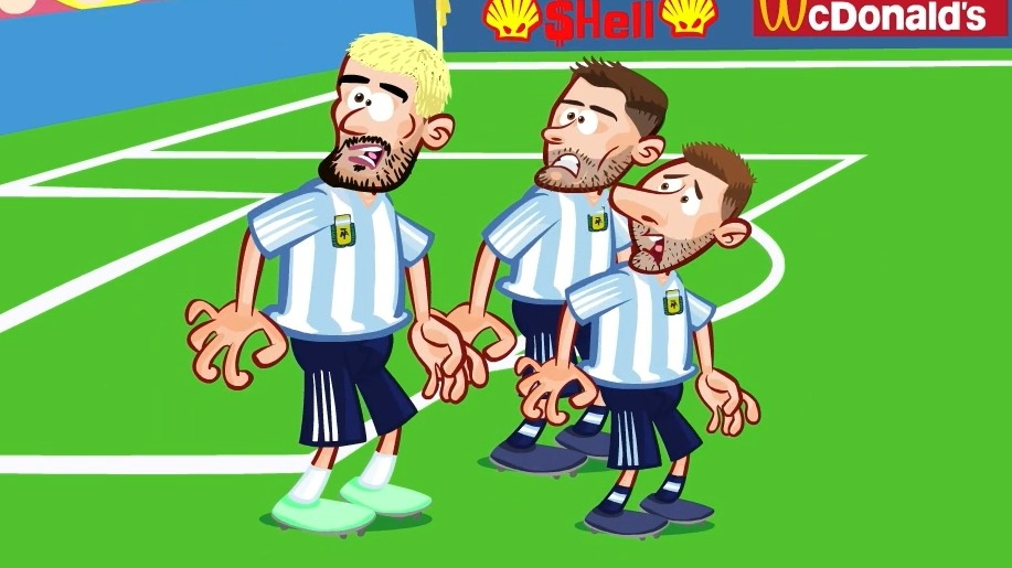 انیمیشن طنز بازی برزیل 0-1 آرژانتین