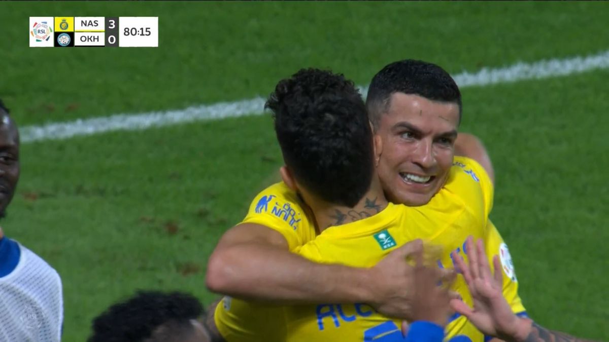 گل سوم النصر به الاخدود (دبل و گل زیبای رونالدو)