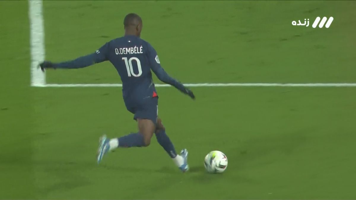 گل سوم پاری سن ژرمن به موناکو (گل تماشایی دمبله)