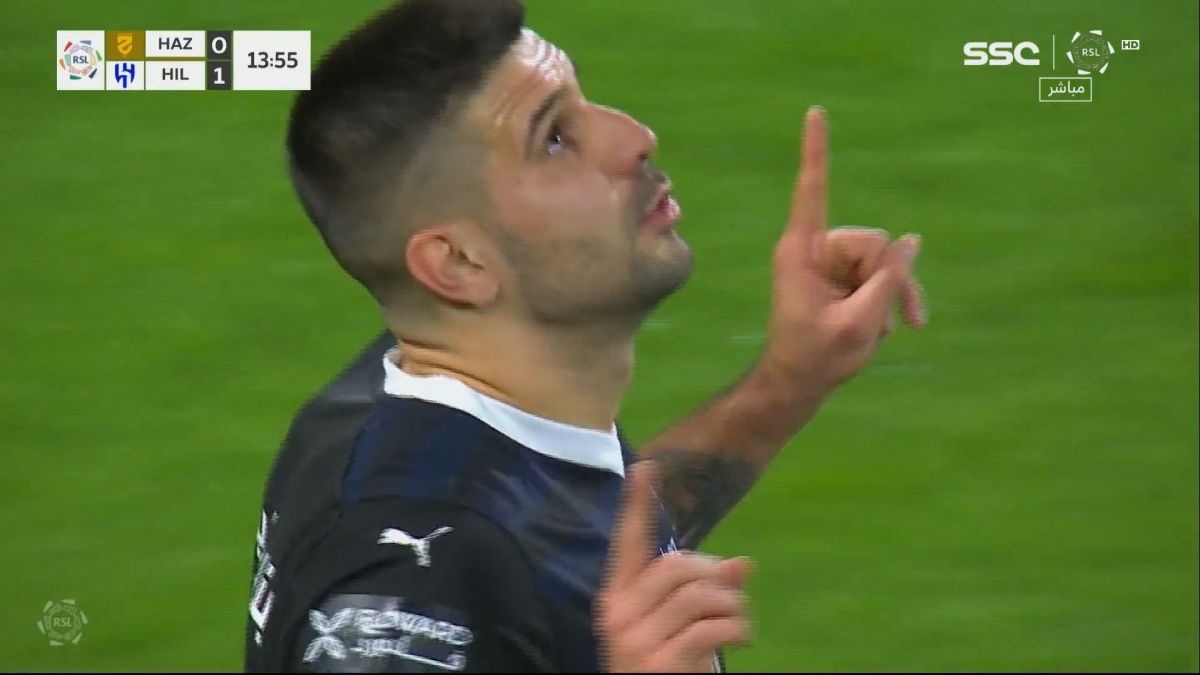 گل اول الهلال به الحزم (میتروویچ)