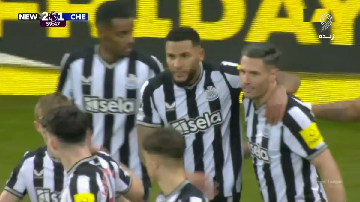 گل دوم نیوکاسل به چلسی (جمال لسلز)