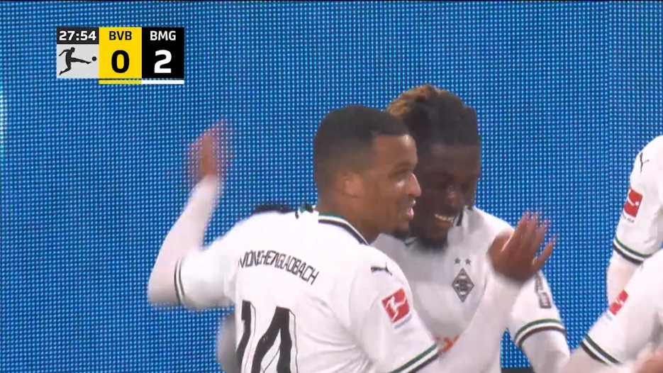 گل دوم مونشن گلادباخ به دورتموند (مانو کنه)