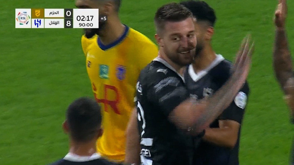 گل نهم الهلال به الحزم (سرگی میلینکوویچ ساویچ)