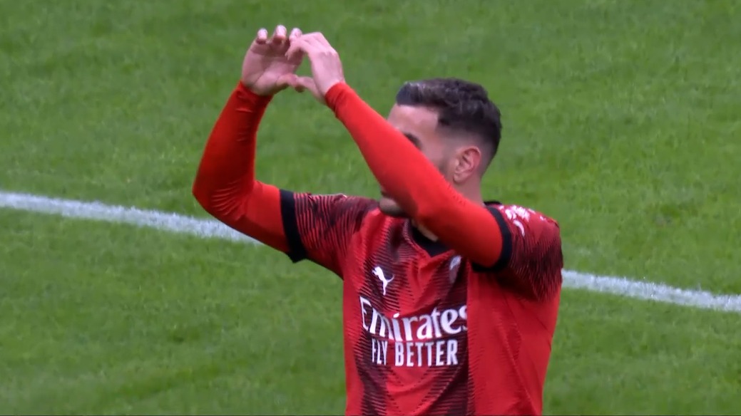 گل اول میلان به فیورنتینا (تئو هرناندز - پنالتی)