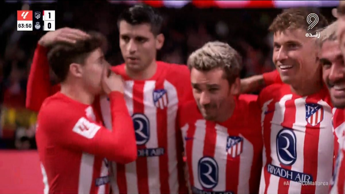 گل اول اتلتیکو مادرید به مایورکا (آنتوان گریزمان)
