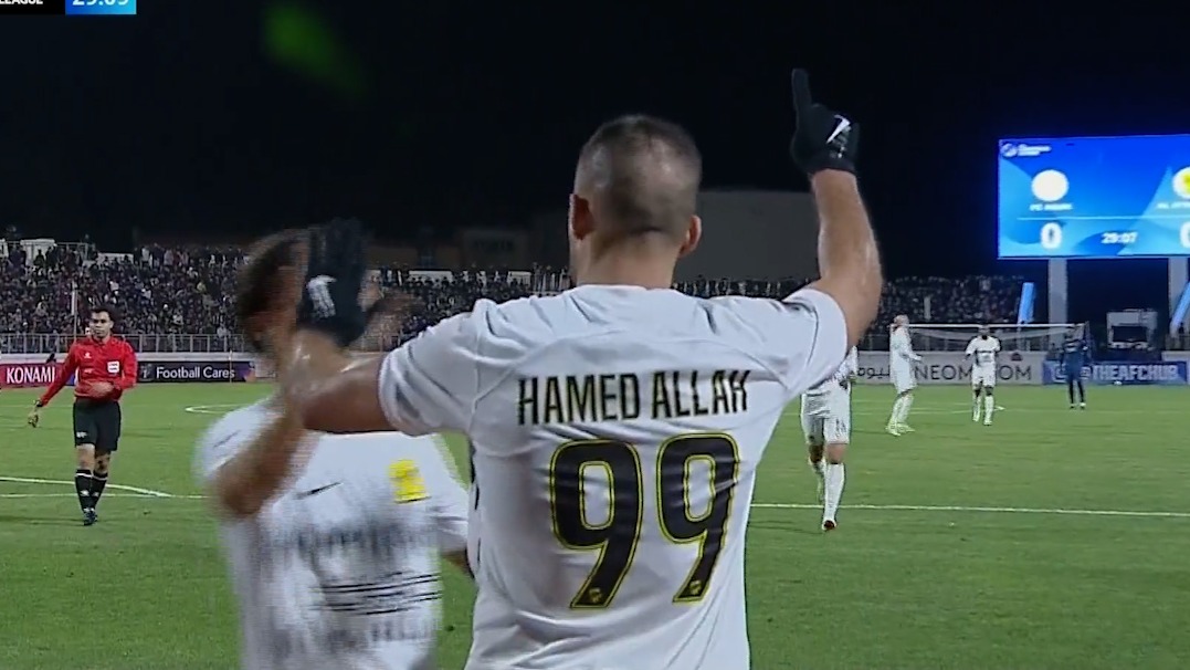 گل اول الاتحاد به آلمالیق (عبدالرزاق حمدالله)