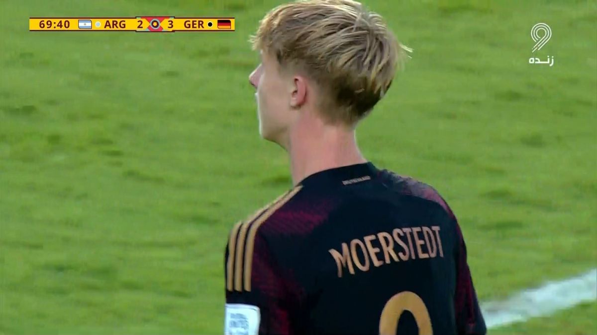 گل سوم نوجوانان آلمان به نوجوانان آرژانتین (مورستت)