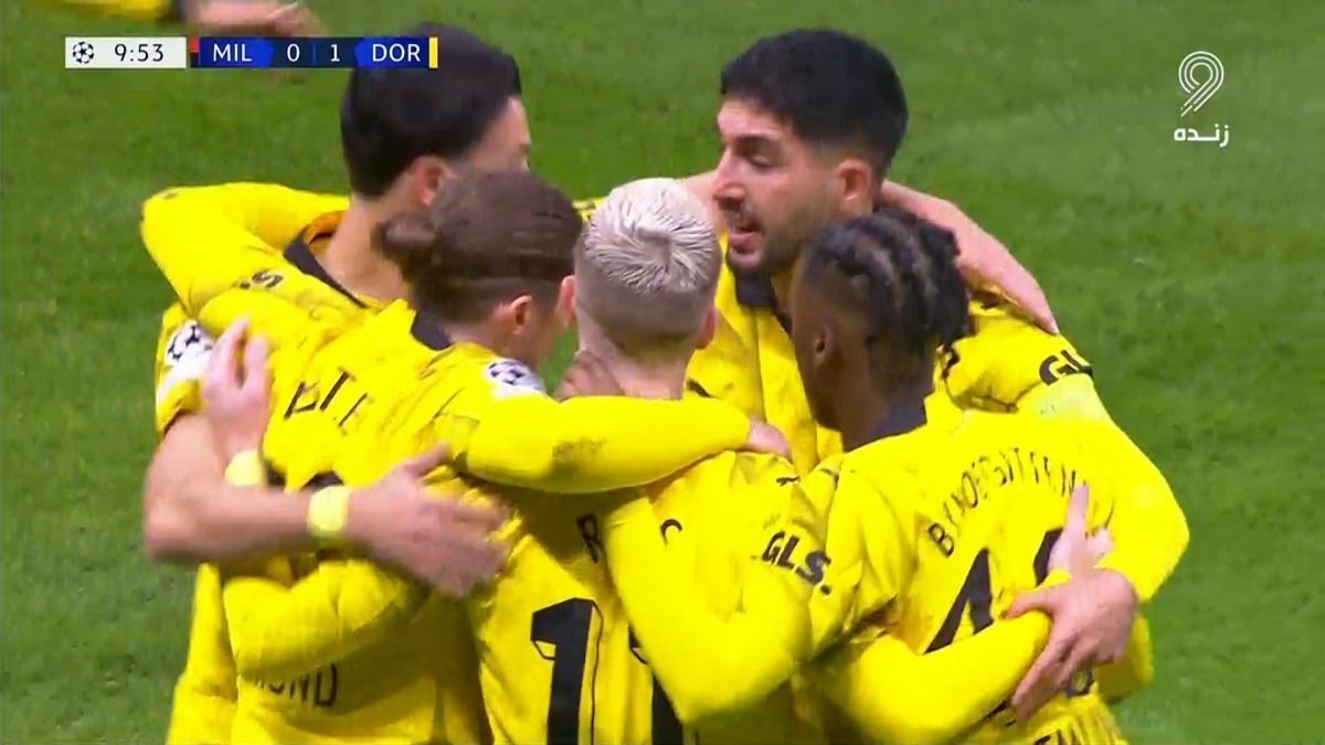 گل اول دورتموند به میلان (مارکو رویس)