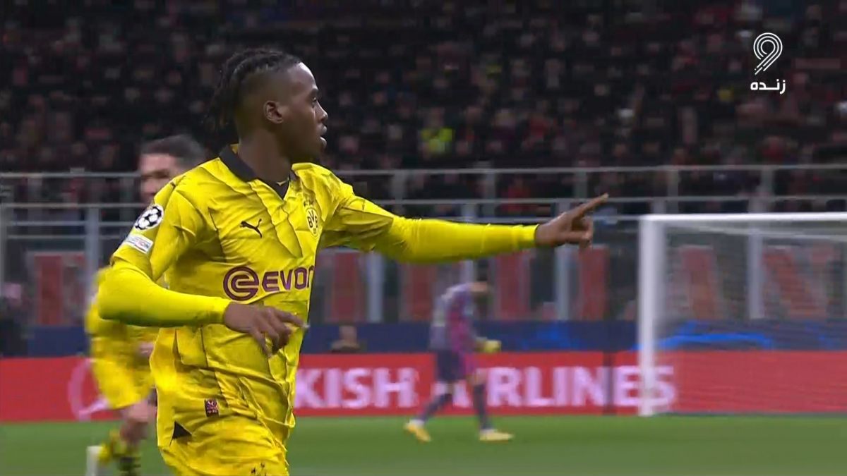 گل دوم دورتموند به میلان (گیتنز)