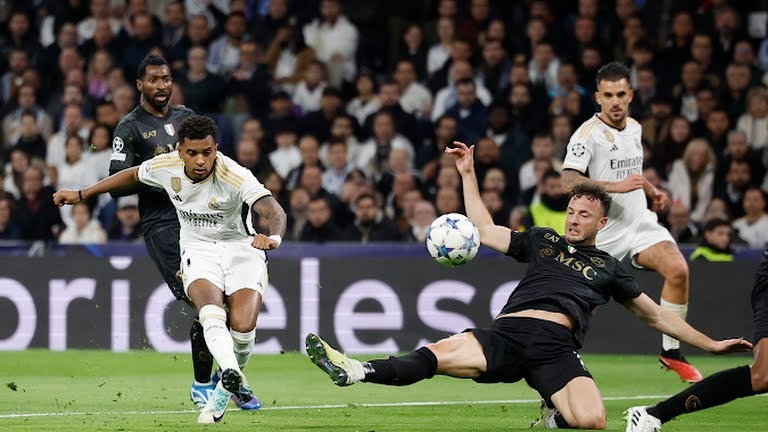 گل اول رئال مادرید به ناپولی (سوپرگل رودریگو)