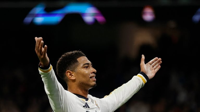 گل دوم رئال مادرید به ناپولی (بلینگام)