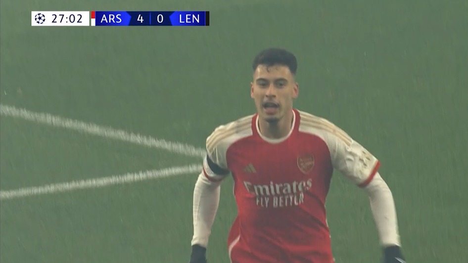 گل چهارم آرسنال به لانس (مارتینلی)