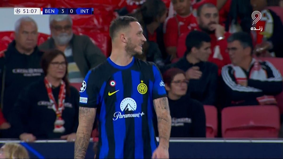 گل اول اینتر به بنفیکا (آرناتوویچ)