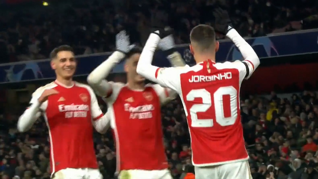 گل ششم آرسنال به لانس (جورجینیو - پنالتی)