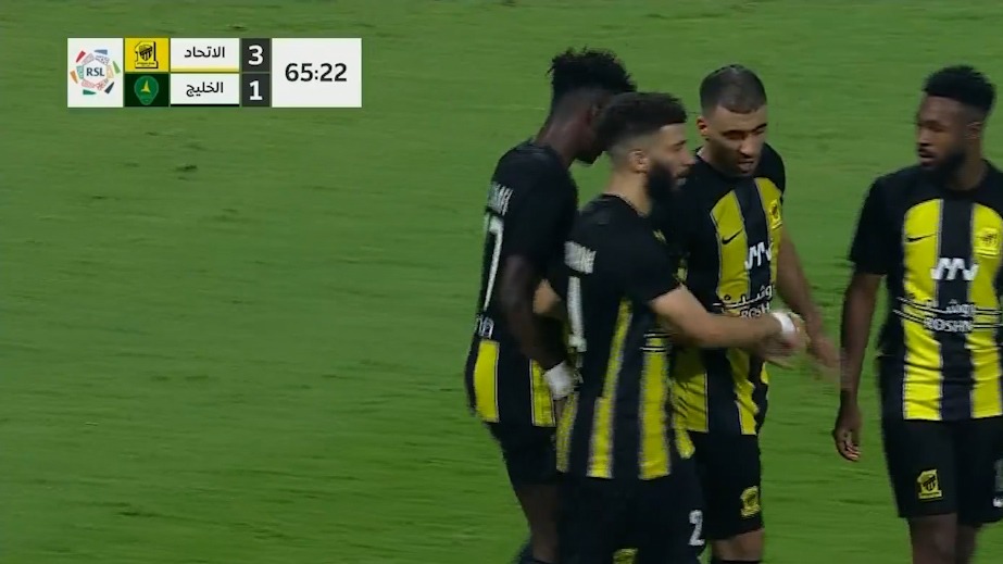 گل سوم الاتحاد به الخلیج (عبدالرزاق حمدالله)