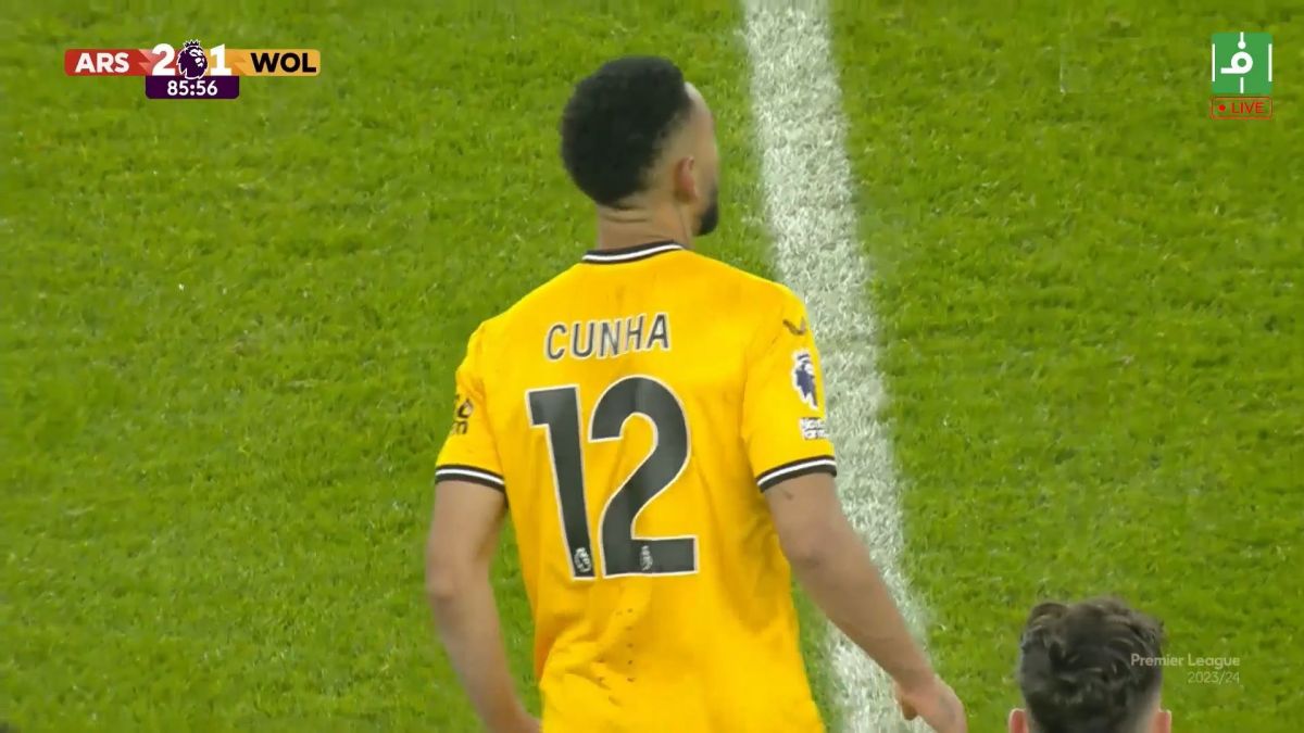 گل اول ولورهمپتون به آرسنال (ماتیوس کونیا)