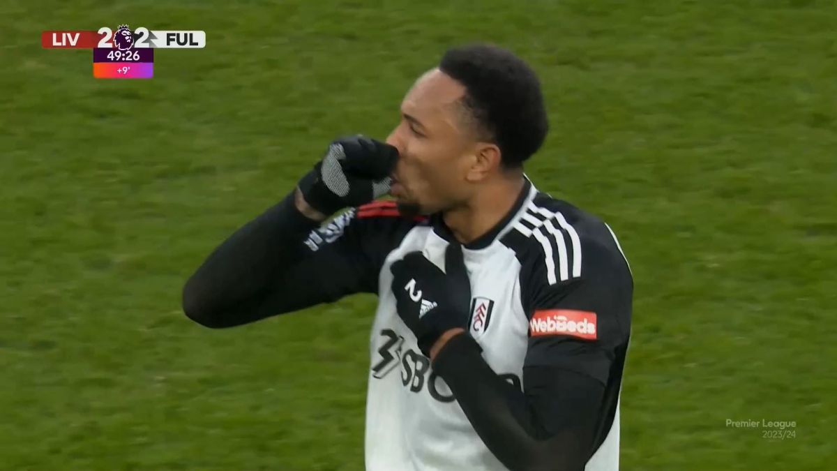 گل دوم فولام به لیورپول (کنی تته)