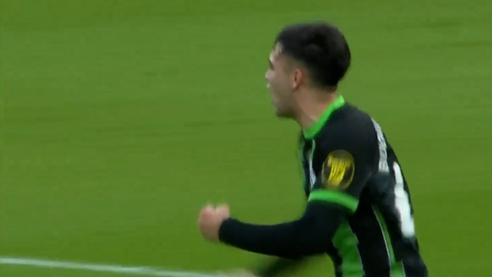 گل اول برایتون به چلسی (شوت زیبای فاکوندو بونانوته)