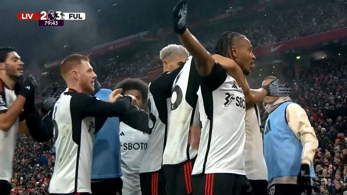 گل سوم فولام به لیورپول (بابی رید)