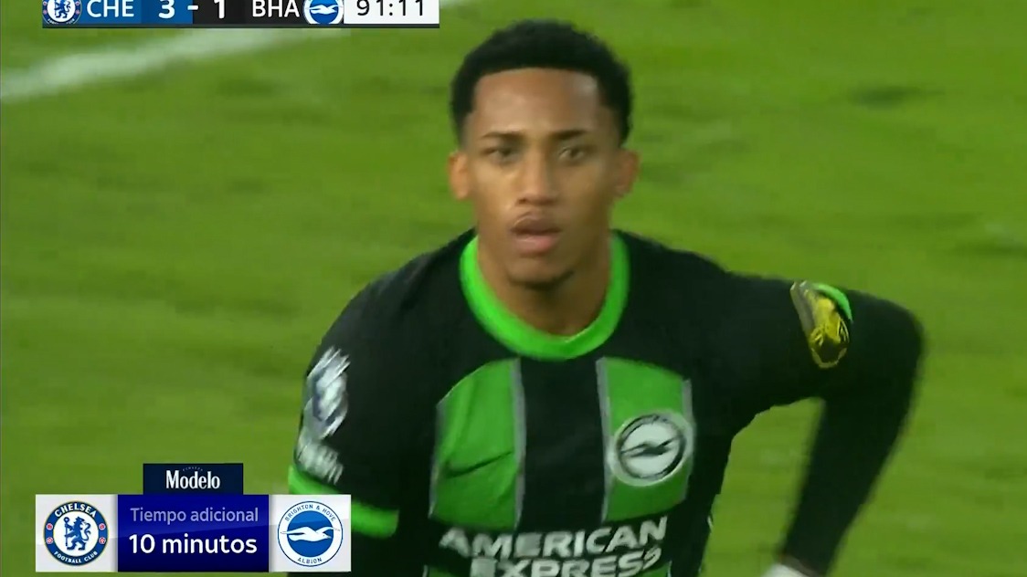 گل دوم برایتون به چلسی (ژائو پدرو)