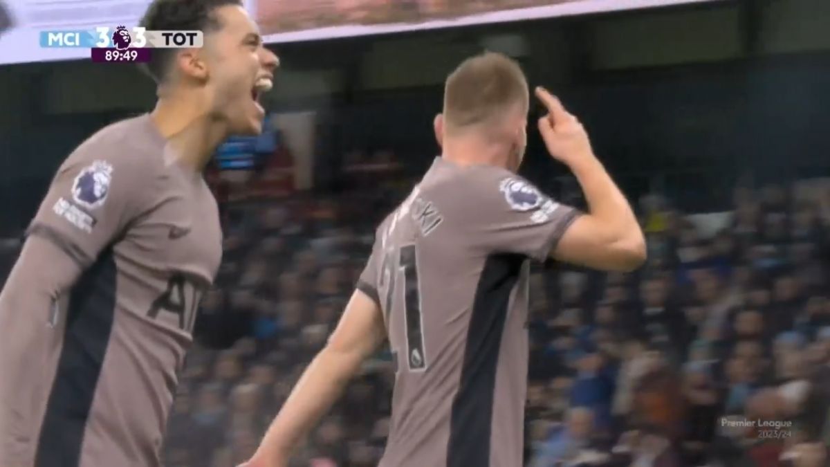 گل سوم تاتنهام به منچسترسیتی (کولوسفسکی)