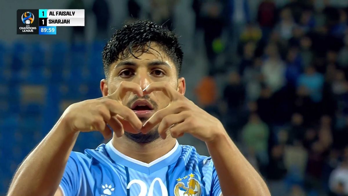 گل اول الفیصلی به الشارجه (بانیهانی)