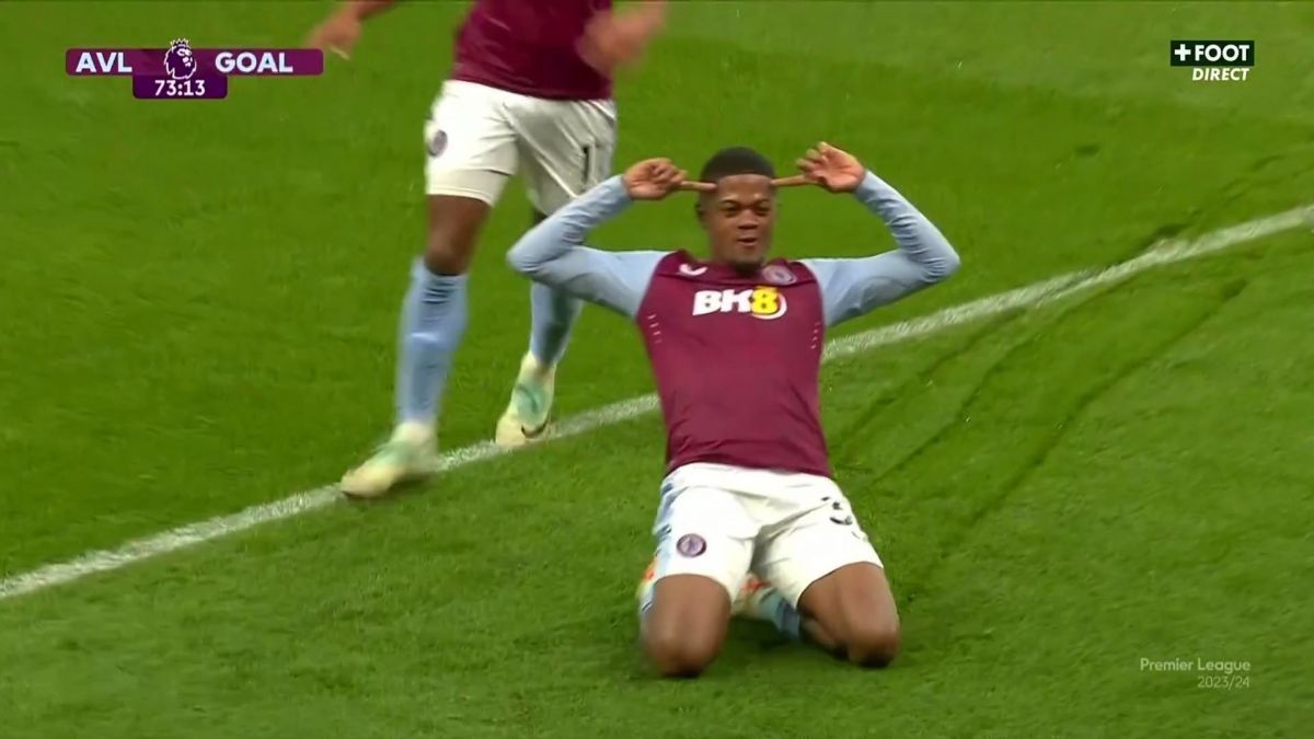 گل اول استون ویلا به منچسترسیتی (لئون بیلی)