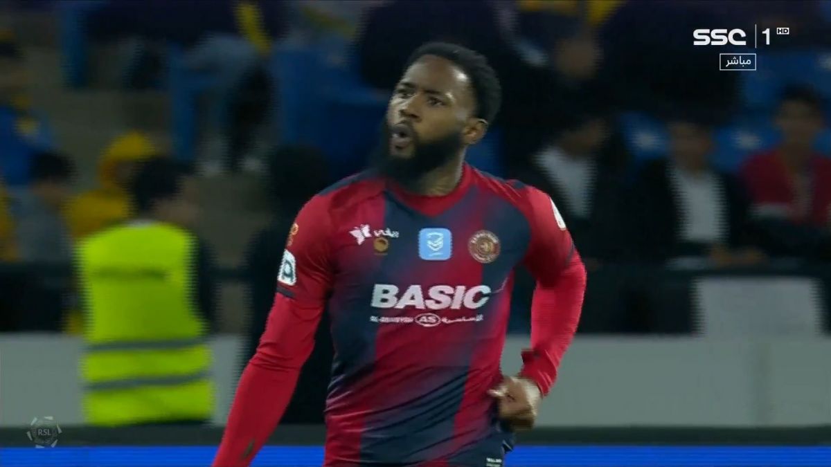 گل اول ضمک به الاتحاد (کوین انکودو)