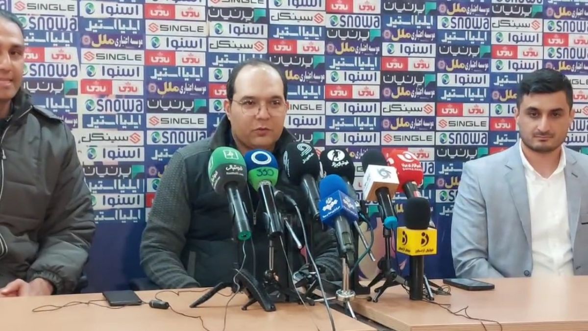 اختصاصی/ نشست خبری محمد ربیعی در پایان دیدار پیکان و ذوب آهن