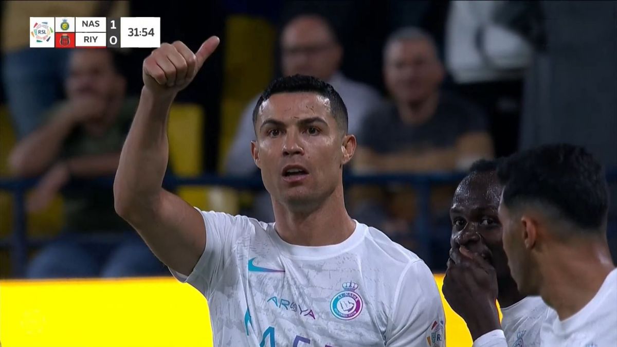 گل اول النصر به الریاض (کریستیانو رونالدو)