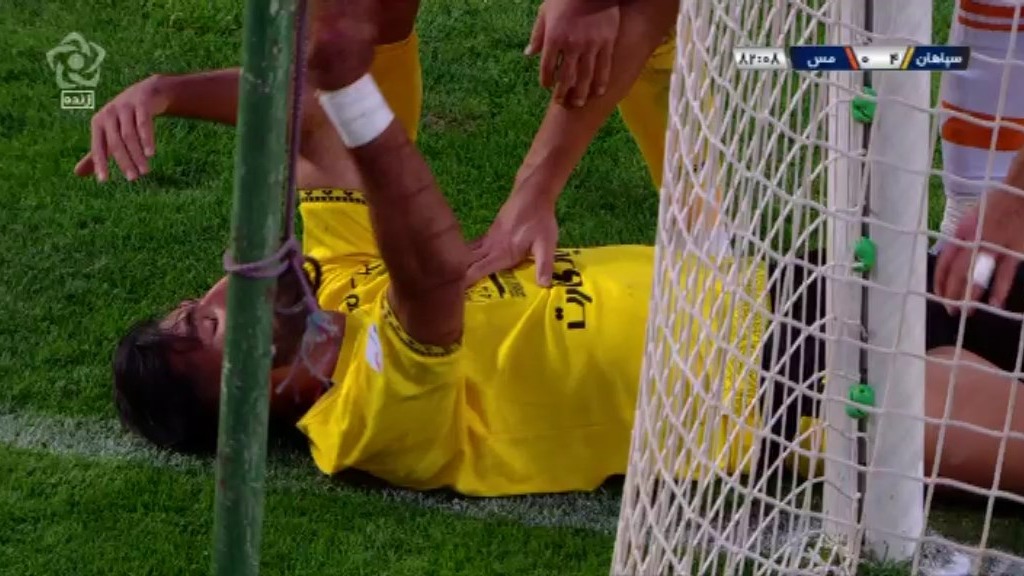 گل چهارم سپاهان به مس رفسنجان (دبل شهریار مغانلو)