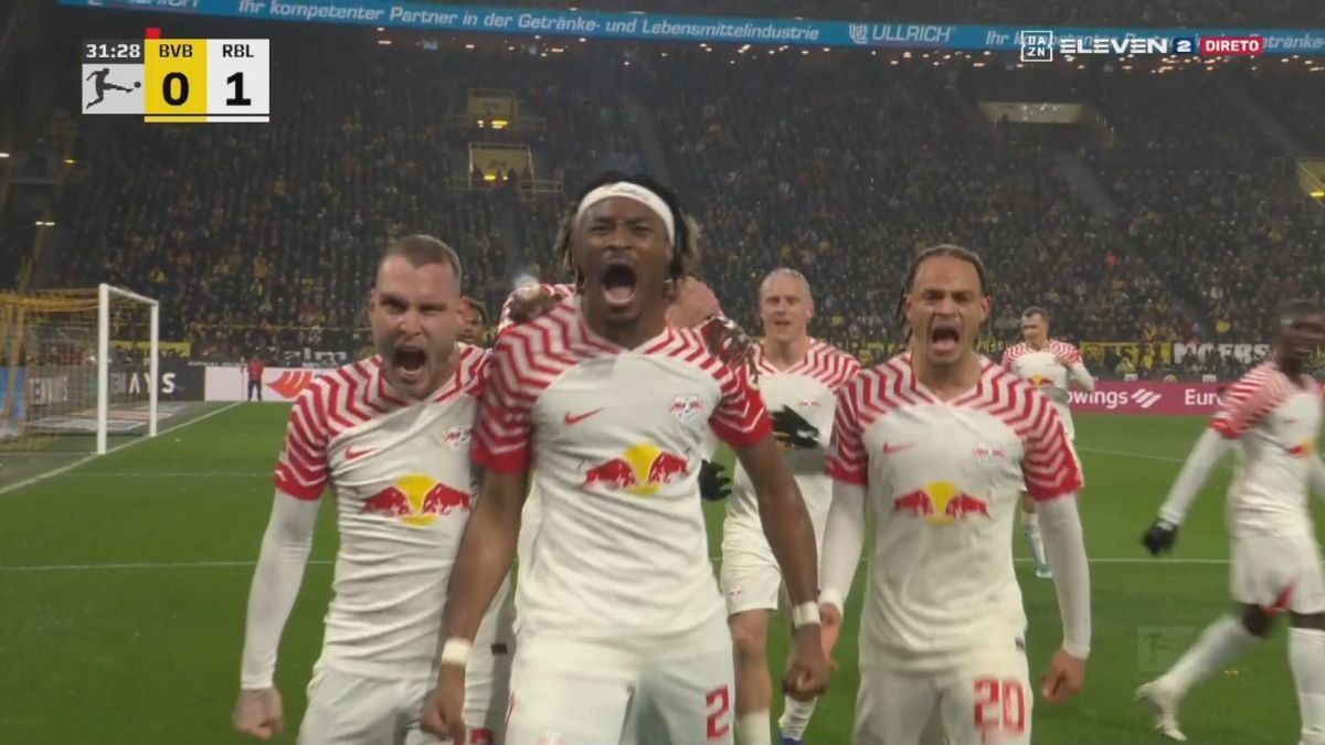 گل اول آربی لایپزیش به دورتموند (محمد سیماکان)