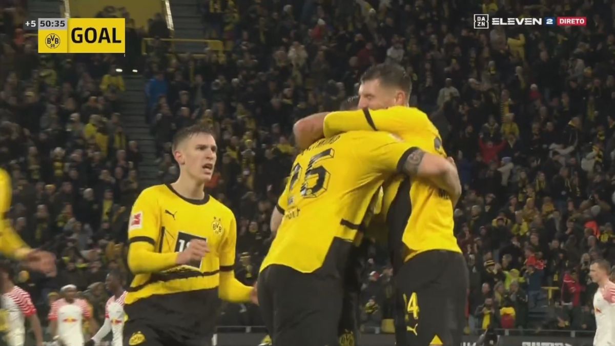 گل اول دورتموند به آربی لایپزیش (نیکلاس زوله)