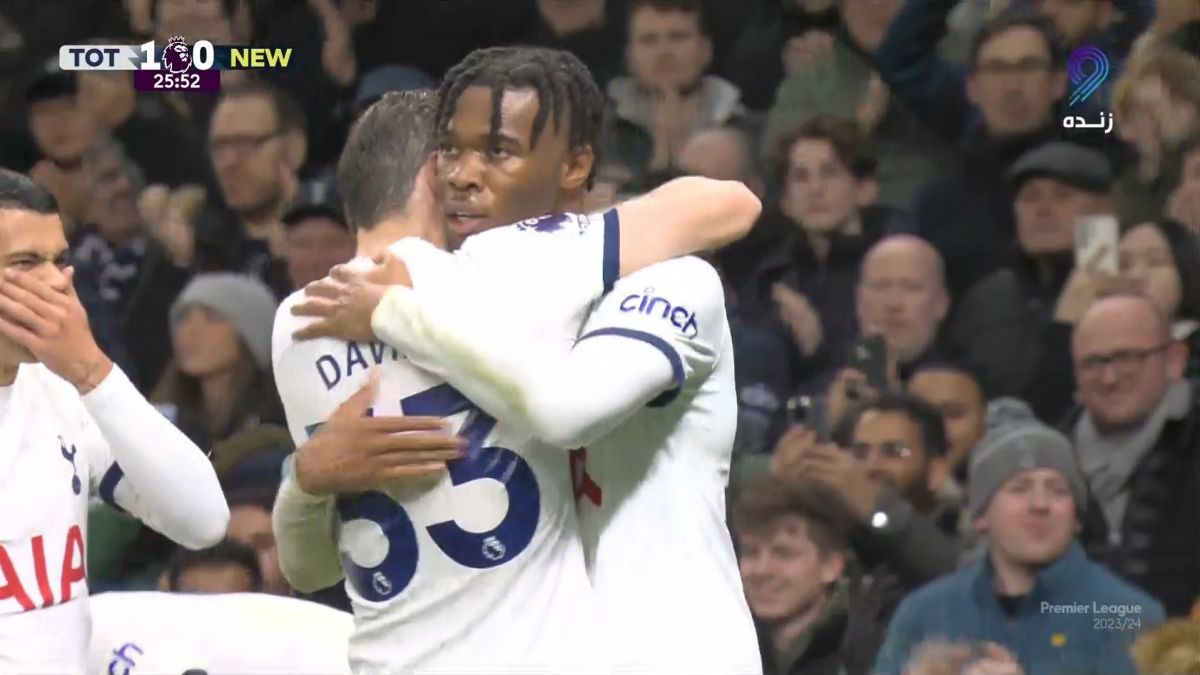 گل اول تاتنهام به نیوکاسل (دستینی اودوگی)