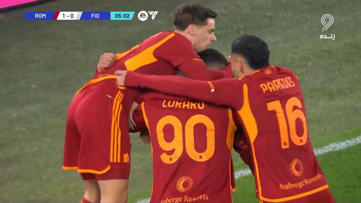 گل اول رم به فیورنتینا (روملو لوکاکو)